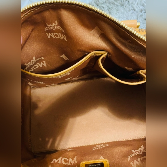 SOLD!Authentic MCM cognac Boston - Picture 9 of 14